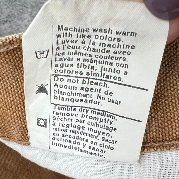 Carhartt Carpenter Shorts 42 Brown Cotton Relaxed Fit Broken In Workwear Utility - Picture 12 of 13